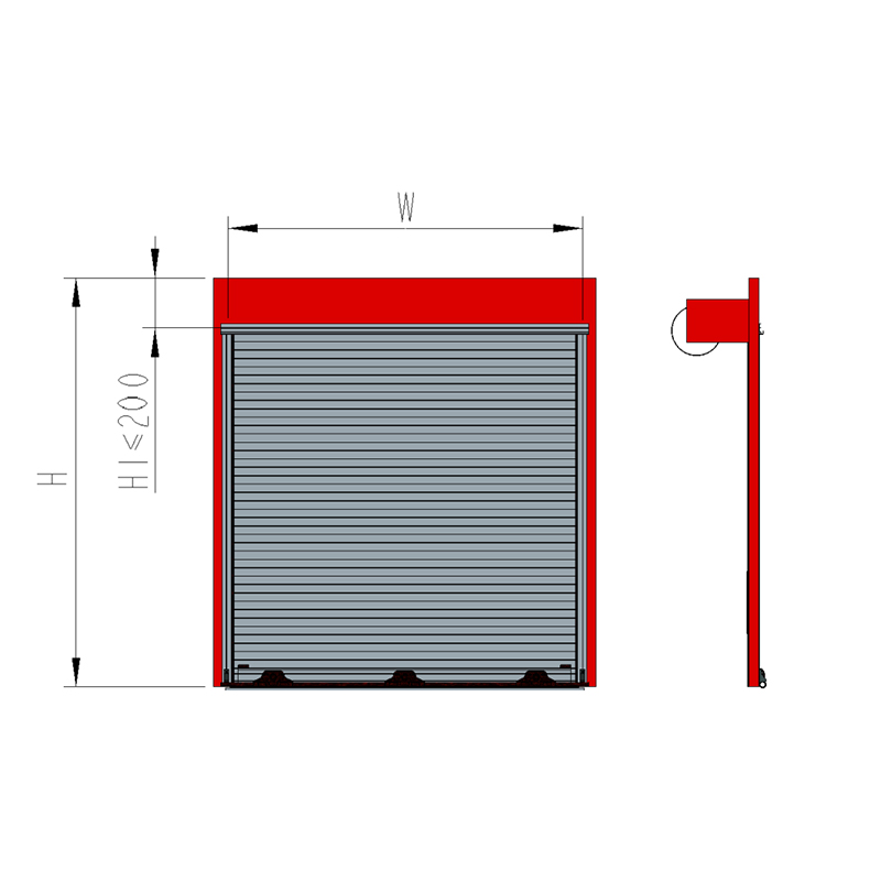 Reinforced Manual Specialty Vehicle Roller Shutter Reinforced Manual Specialty Vehicle Roller Shutter