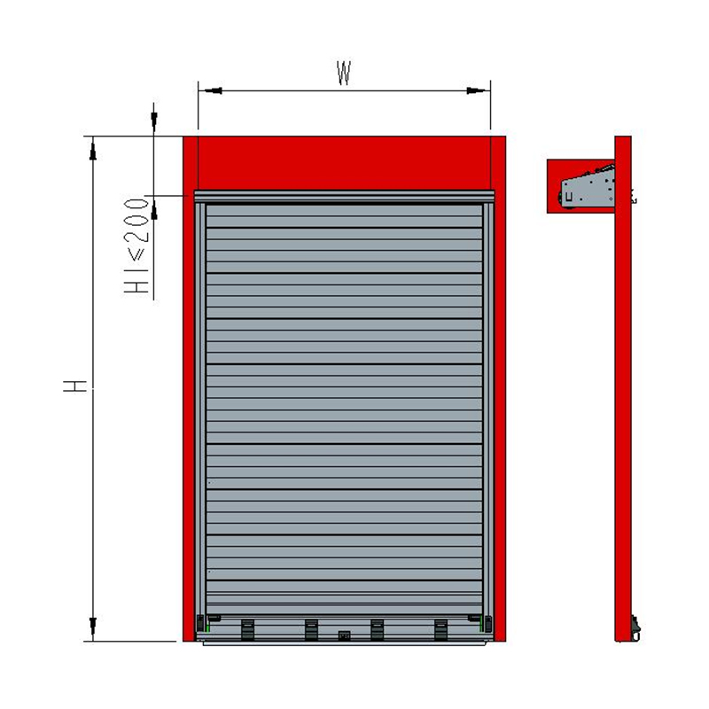 Karaniwang Electric Specialty Vehicle Roller Shutters Karaniwang Electric Specialty Vehicle Roller Shutters